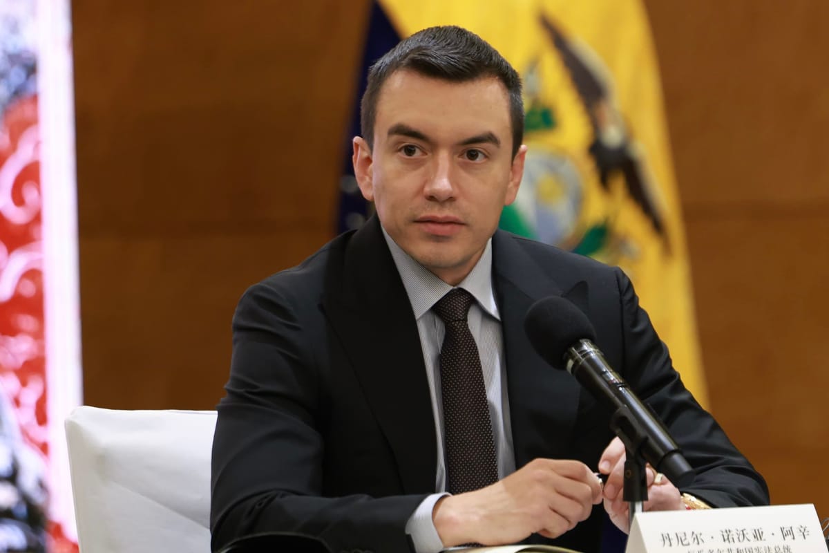 Nueva licencia temporal para Daniel Noboa en elecciones